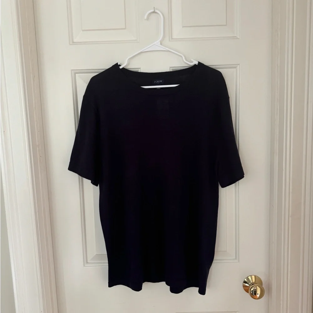 NWT J. Crew Summer Navy Knit Short Sleeve Shirt